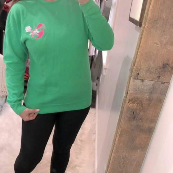 Dua Lipa Future Nostalgia tour merch green sweatshirt size medium - Picture 1 of 8